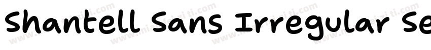 Shantell Sans Irregular SemiBold字体转换